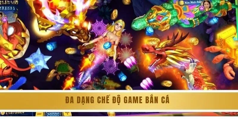 Đa dạng chế độ chơi game bắn cá tại 8KBET